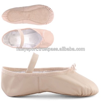 Leather Ballet Dance Shoes Men Women Suede Sole