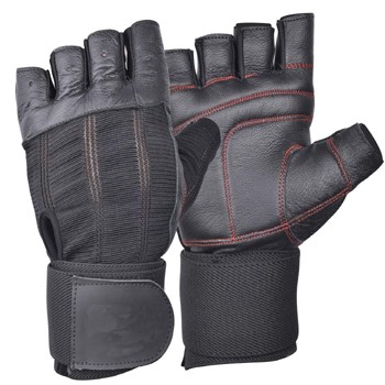 Leather Weight Lifting Gloves with Wrist Support Powerlifting, Bodybuilding, Cross Training, Fitness, Gym, Workout, Men Women