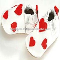 Soft Leather Baby Shoes with Non Slip Suede Soles